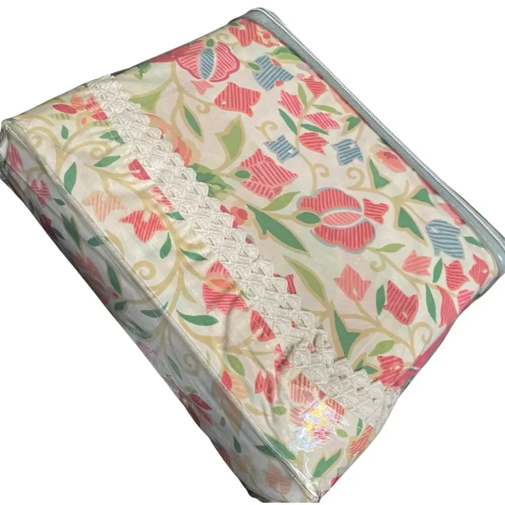 Vintage Floral Twin Sheet Set‎ 70s 80s Shabby Chic Cottage Romantic Traditional